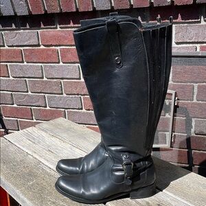 Blondo | Aqua Protect | Black |Wide Calf| Riding Boots |Classic |Leather |Size 8